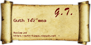 Guth Tímea névjegykártya