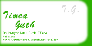 timea guth business card